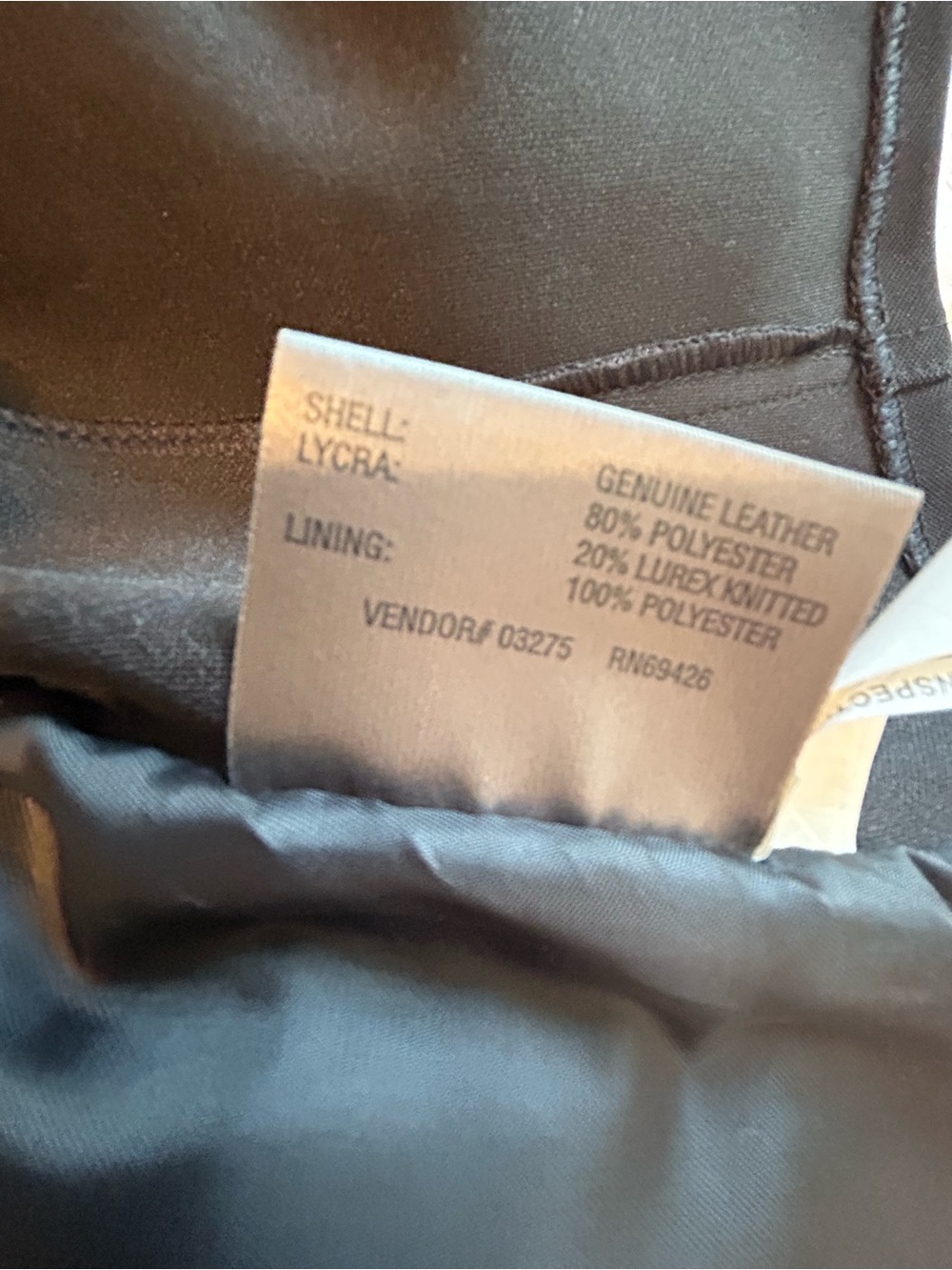 Wilsons Leather Black Genuine Leather Front Stretch Back Moto Vest Size S - Picture 9 of 10